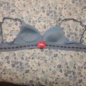 Pink/Victorias Secret size 32A blue padded bra
